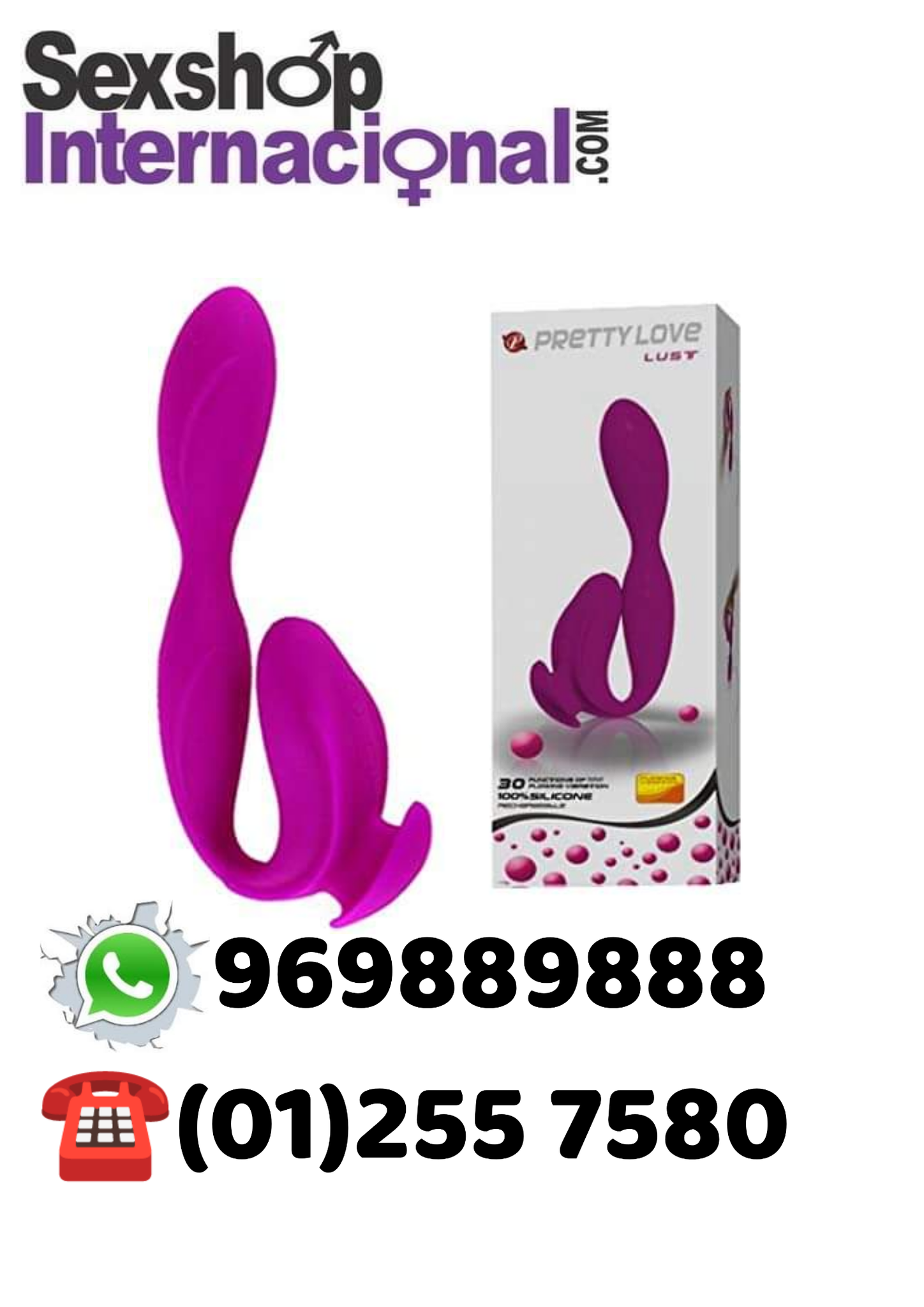 VIBRADOR SOFISTICADO-TRIPLE ESTIMULACION-DE SILICONA-SEXSHOP LIMA 981196979 